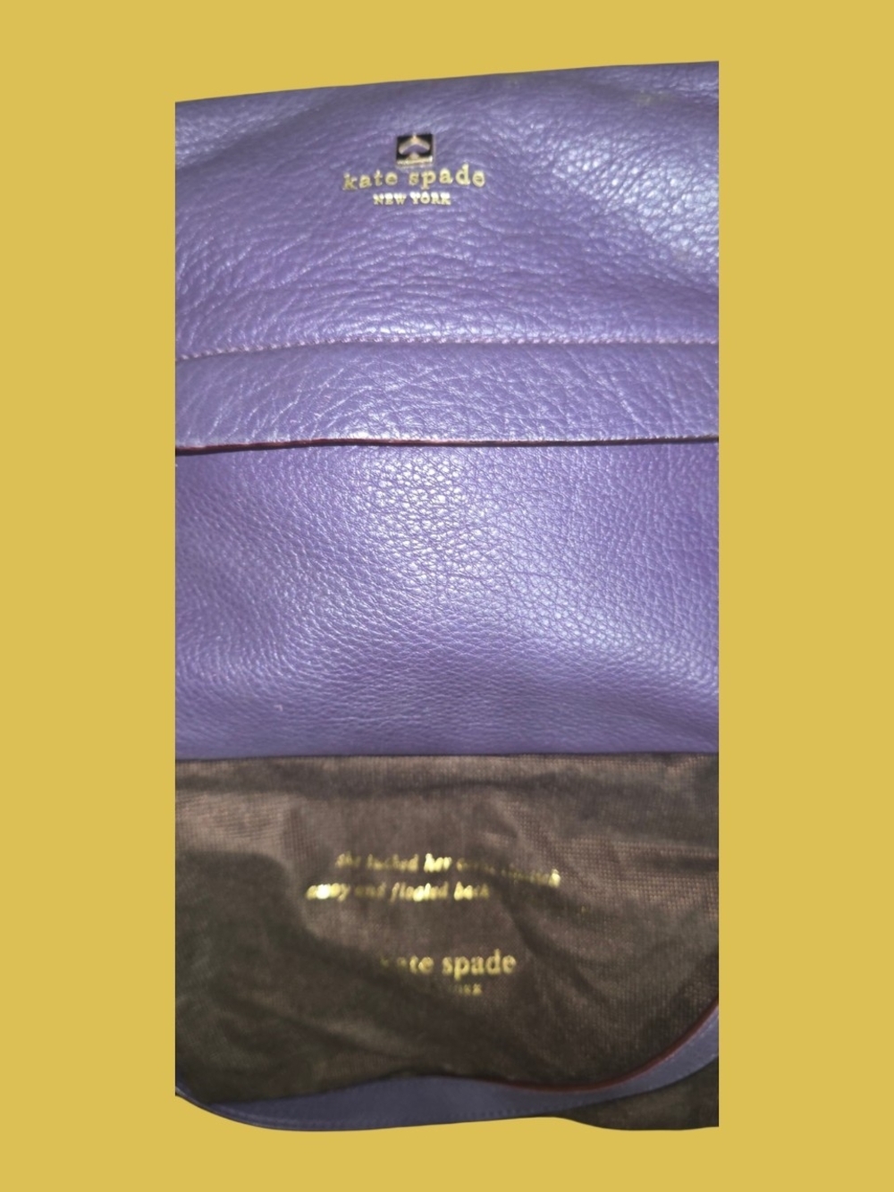 Kate Spade Purple Leather Crossbody Bag - Picture 2 of 7